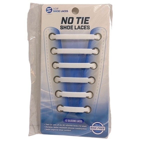 SOF SOLE UNISEX NO TIE SILICONE SHOE LACES - Picture 1 of 3
